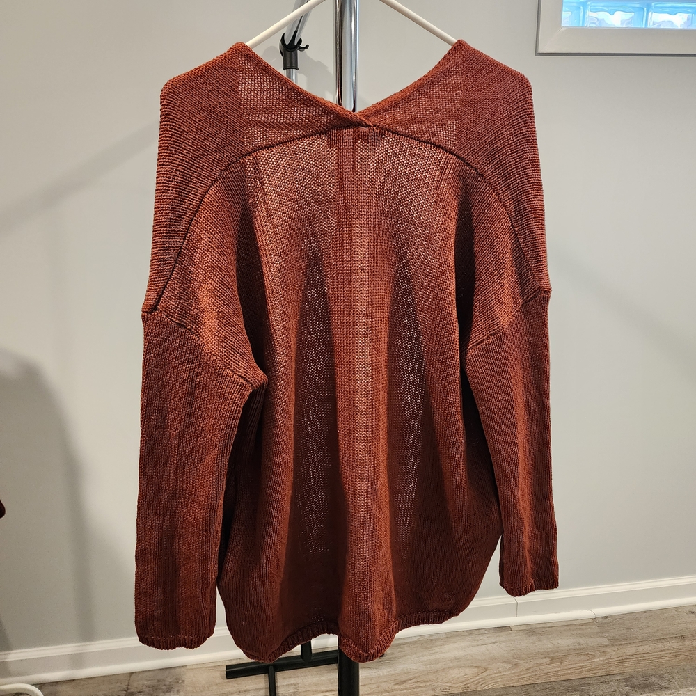 Forever 21 Rust Open-Front Cardigan - Picture 5 of 6